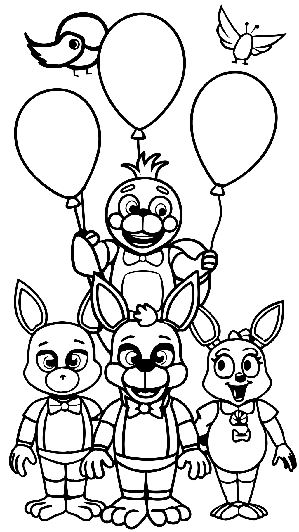 five nights at freddys coloring page